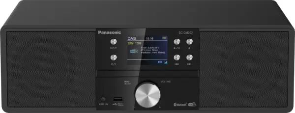 Panasonic SCDM202EGK 24W Bluetooth Compact Hi-FI CD System with FM/ DAB Radio - Black - Image 5