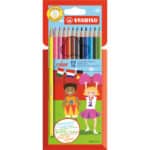 Stabilo 1912/77-01 Colour Colouring Pencil 12pk - Assorted Colours including 2 Neon Colours