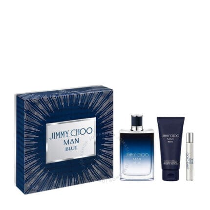 Jimmy Choo Man Blue Gift Set 100ml EDT + 100ml Shower Gel + 7.5ml EDT