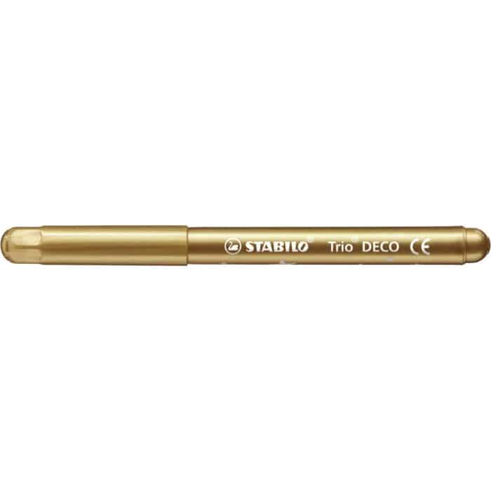 Stabilo 377/8-6 Trio Deco Metallic Felt-Tip Pen - Pack of 8 - Assorted Colours - Image 2