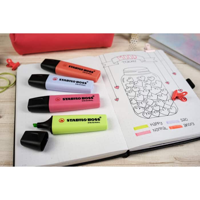 Stabilo 70/8-3 Highlighter Boss Original Pastel Pack Of 8 - Assorted Colours - Image 2