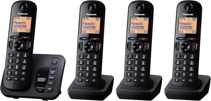 Panasonic KXTGC224EB Digital Cordless Answer Phone with Nuisance Calls Block - Quad - Image 2