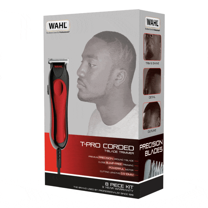 Wahl 9307/5317 T-Pro Corded T-Blade Trimmer with Precision Blades - Image 4