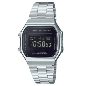 Casio Classic Digital Watch - Silver with Black Case - Express1worlduk