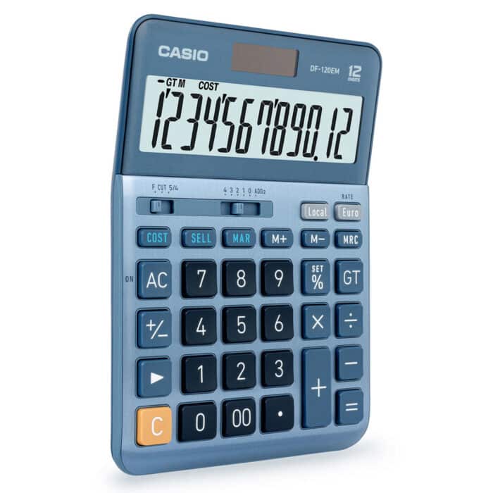 Casio Desk Calculator with Tax & Euro Calculations - Express1worlduk