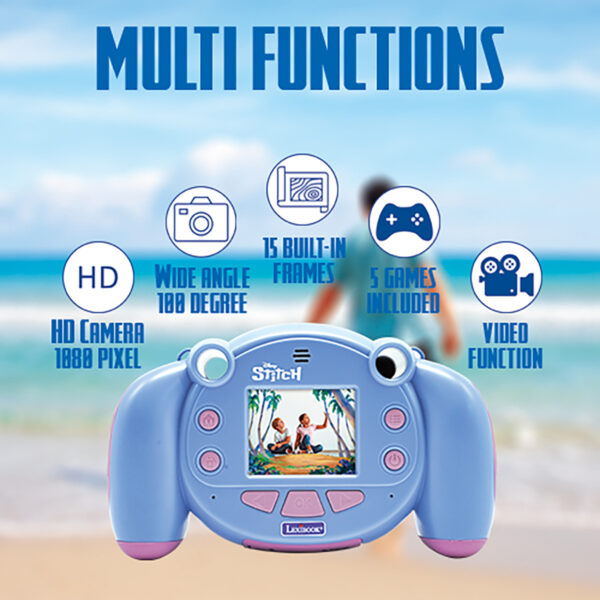 Lexibook DJ080D Stitch Children?s Camera: Photo and Video Function for Kids - Image 4