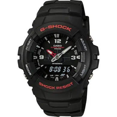 Casio G-100-1BVMUR G-Shock Classic Combination Watch
