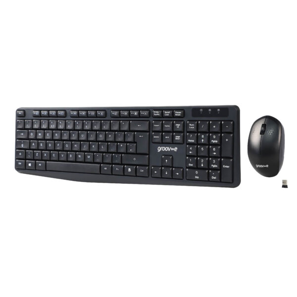 Groov-e GVPC14BK Wireless Full Size Keyboard & Mouse Set - Black - Image 5