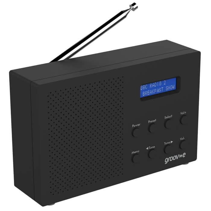 Groov-e GVDR03/BK Paris Portable DAB/FM Digital Radio with Bluetooth - Black - Image 3