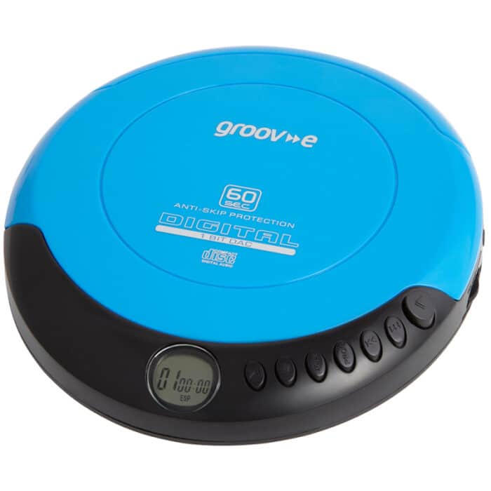 Groov-e GVPS110/BE Retro Series Personal CD Player - Blue