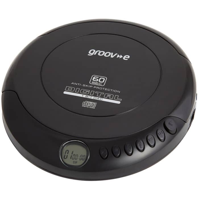 Groov-e GVPS110/BK Retro Series Personal CD Player - Black