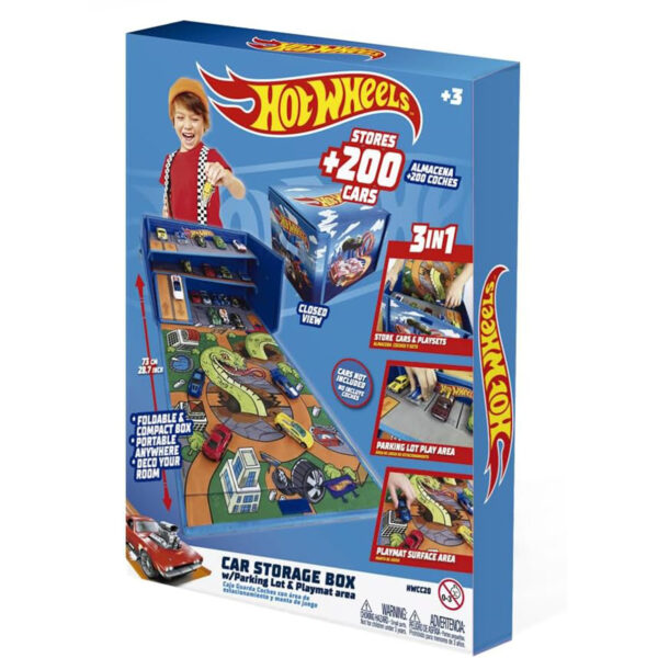 Hot Wheels HWCC20 Car Storage with Parking Lot & Playmat Area - Image 2