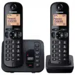 Panasonic KXTGC222EB Digital Cordless Answer Phone with Nuisance Calls Block Twin - Black