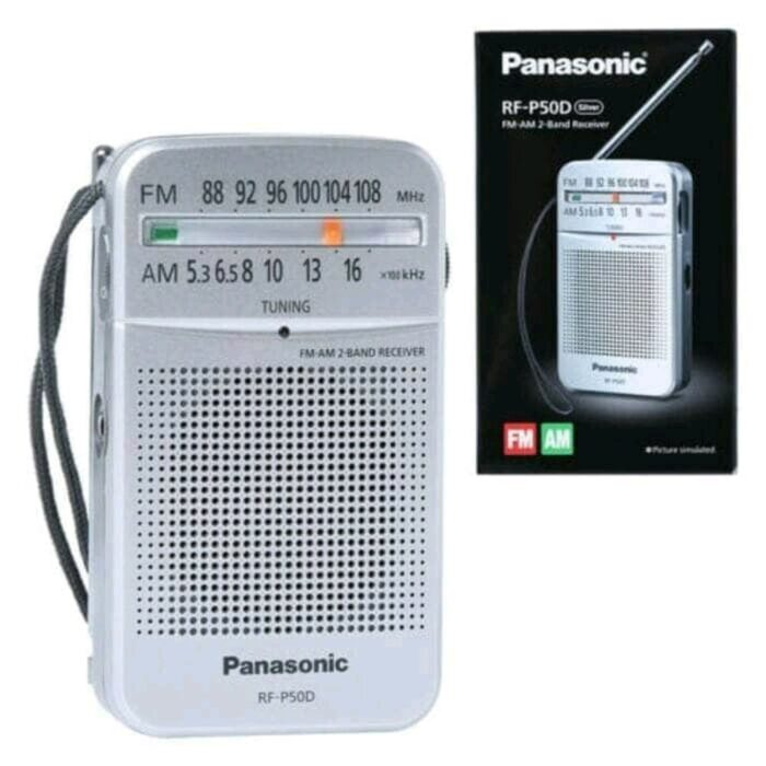 Panasonic RFP50 Portable AM/FM Radio - Silver - Image 2
