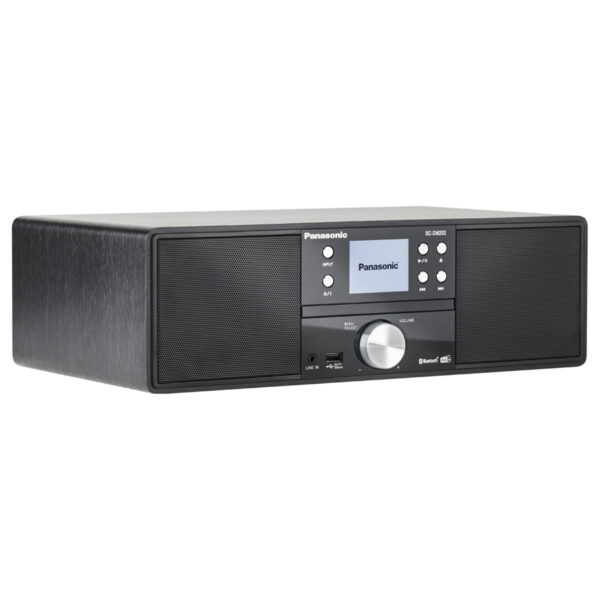 Panasonic SCDM202EGK 24W Bluetooth Compact Hi-FI CD System with FM/ DAB Radio - Black - Image 2