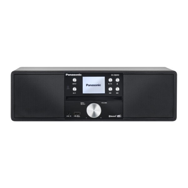 Panasonic SCDM202EGK 24W Bluetooth Compact Hi-FI CD System with FM/ DAB Radio - Black