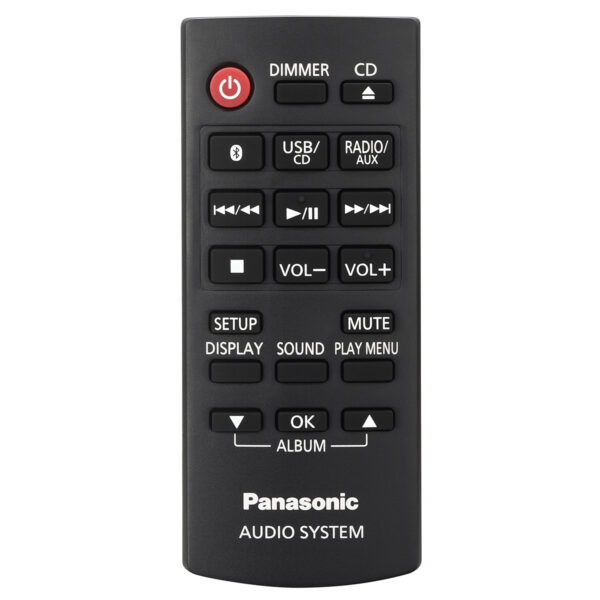 Panasonic SCUK100EK 300W Megasound Party Hi-FI System Bluetooth, CD, FM Radio - Black - Image 3