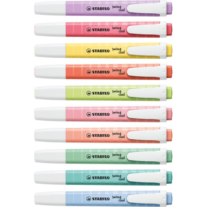 Stabilo 275/8-08-1 Highlighter Swing Cool Pastel Pack Of 8 - Assorted Colours - Image 3