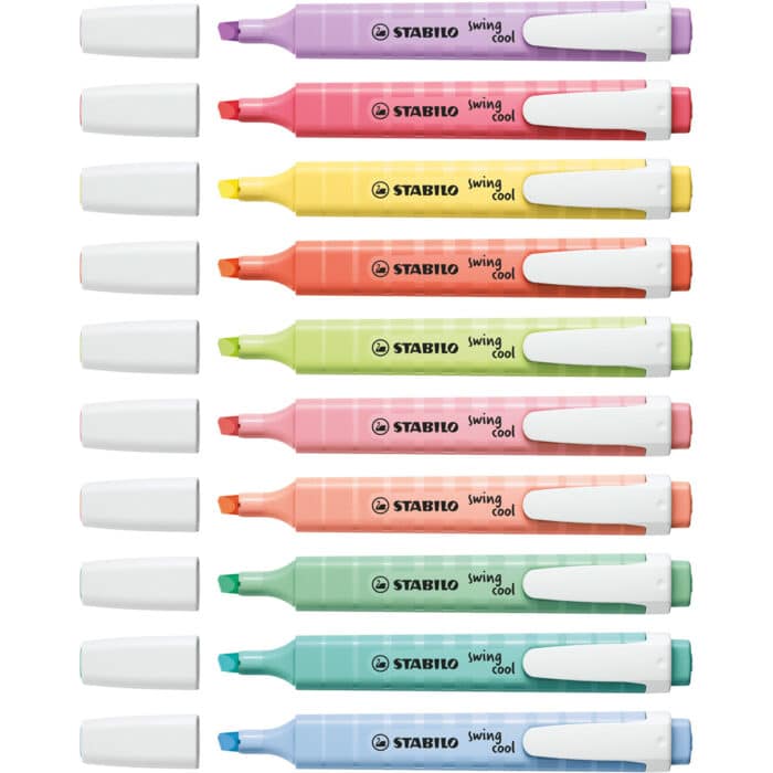 Stabilo 275/8-08-1 Highlighter Swing Cool Pastel Pack Of 8 - Assorted Colours - Image 2