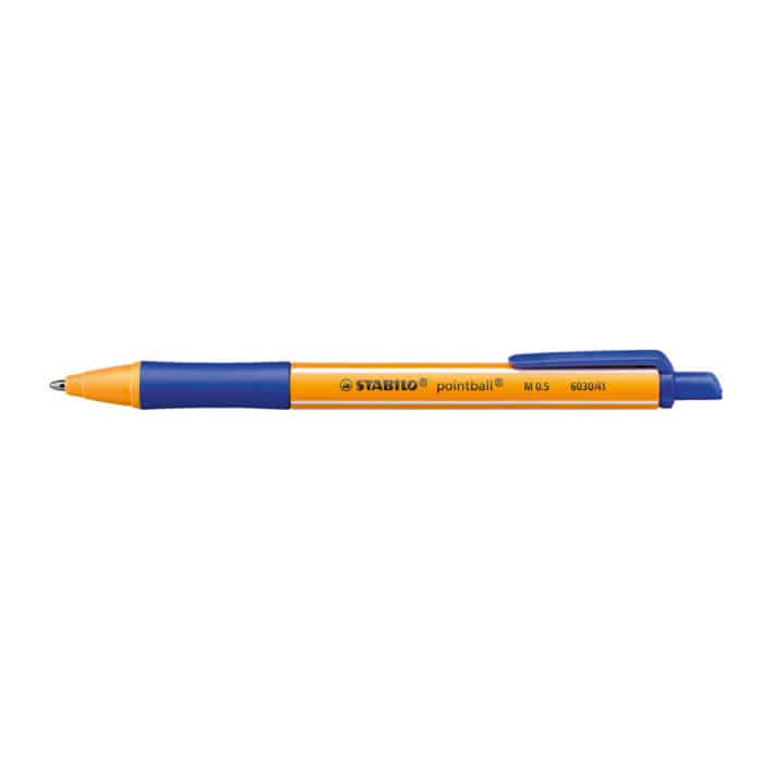 Stabilo B-43714-10 Pointball Ballpoint Pen - Blue/Black - Image 2