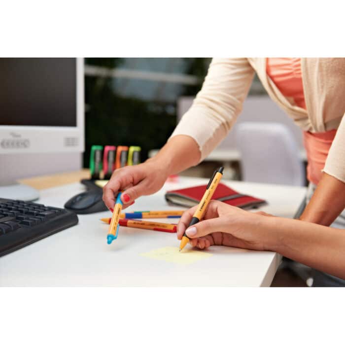 Stabilo B-43714-10 Pointball Ballpoint Pen - Blue/Black - Image 5