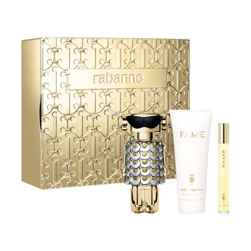 fame-edp-80ml-set Paco Rabanne Fame Gift Set 80ml EDP + 100ml Body Lotion + 10ml EDP - Image 1