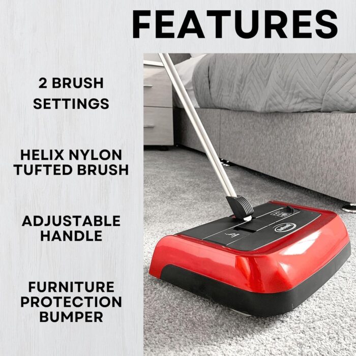 Ewbank EW2001 EVO3 Multi-Surface Manual Floor Sweeper Red/Black - Image 4