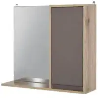 Homcom 49x57cm Wall Mounting Bathroom Cabinet & Mirror Shelf Door Home Storage: Keep Your Space Organized