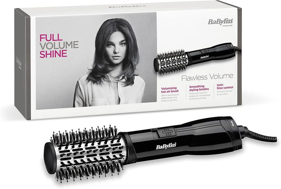 Babyliss 2764u Hot Air Brush Ionic Mixed Bristl Hair Styling