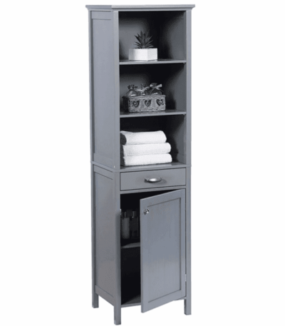Greenhurst Tall Storage Cabinet Grey Perfect for Any Room