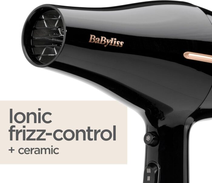 BaByliss 5552U Hairdryer Salon Pro 2200w Ionic Frizz Hair Styling - Image 3