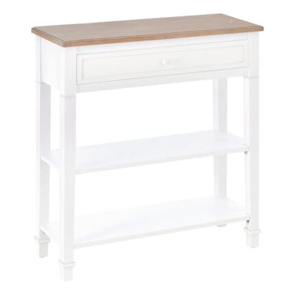 Homcom MDF Wide Drawer Console Table White