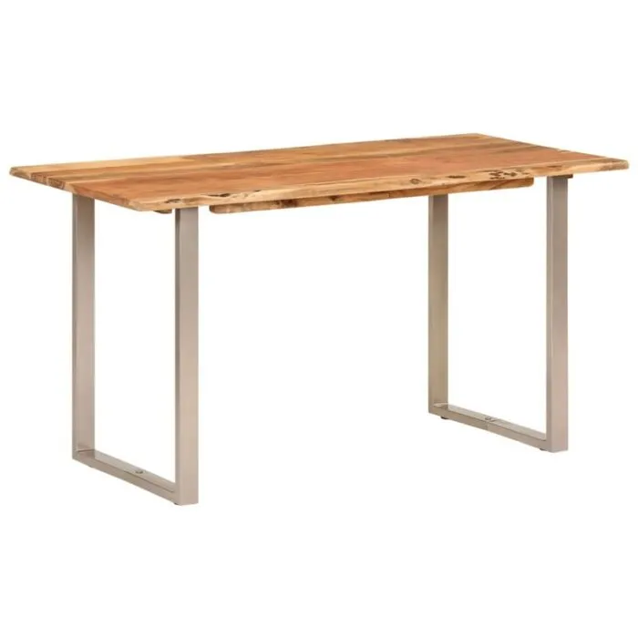 Homcom Dining Table Farmhouse Kitchen Table W Wood Frame for Dining Room