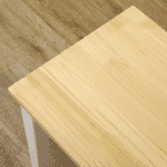 Close up View of a Homcom Dining Bench Wooden Showcasing the Natural Wood Effect Perfect for Indoor Use