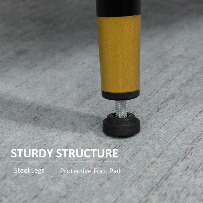 Homcom Modern Upholstered One Seater Sofa for Bedroom Living Room Grey - Image 5