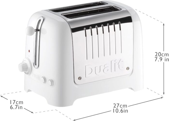 Dualit 2 Slice Lite Toaster White DA4203: Compact and versatile - Image 7