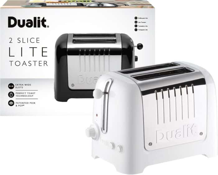 Dualit 2 Slice Lite Toaster White DA4203: Compact and versatile - Image 8