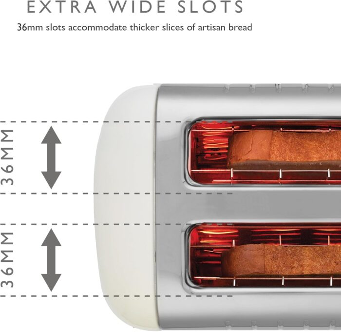 Dualit 2 Slice Lite Toaster White DA4203: Compact and versatile - Image 5