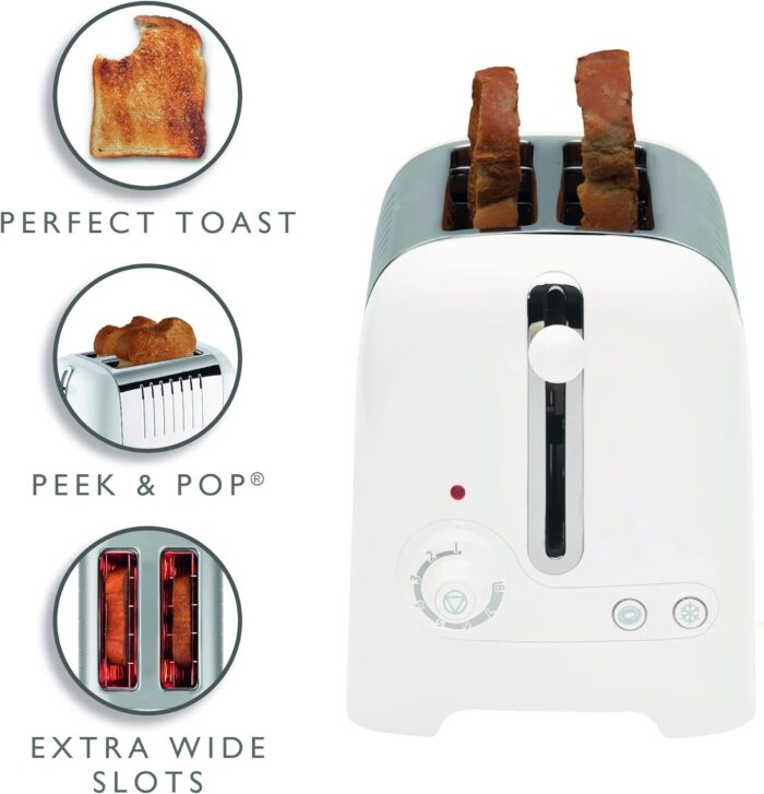 Dualit 2 Slice Lite Toaster White DA4203: Compact and versatile - Image 3