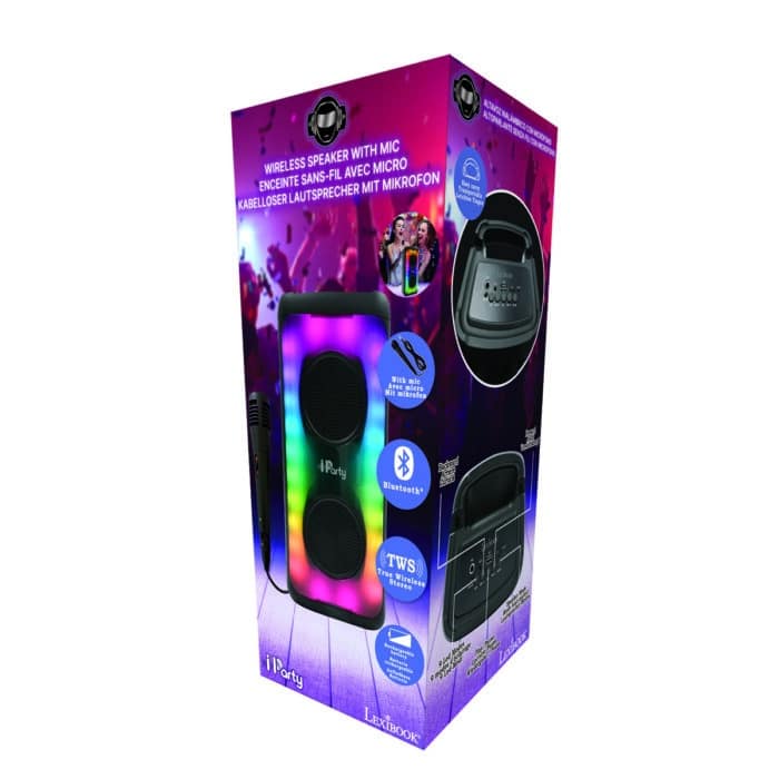Lexibook K8330 Flame Bluetooth Speaker with Mic and Party Lights - Ultimate Sound and Light Show Experience - Image 5