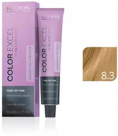 Revlon Revlonissimo Color Excel Creme Gel Hair Colour 70ml - 8.3 Light Golden Blonde