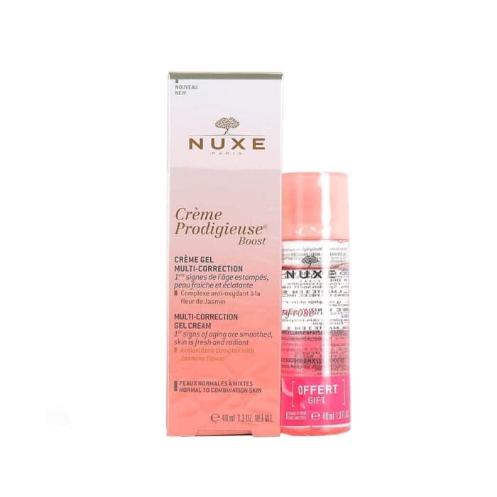 Nuxe Creme Prodigieuse Gift Set 40ml Multi Correction Gel-Cream + 50ml Micellar Water - Image 2