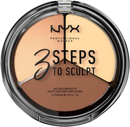 NYX 3 Steps To Sculpt Face Sculpting Palette 5g - Light
