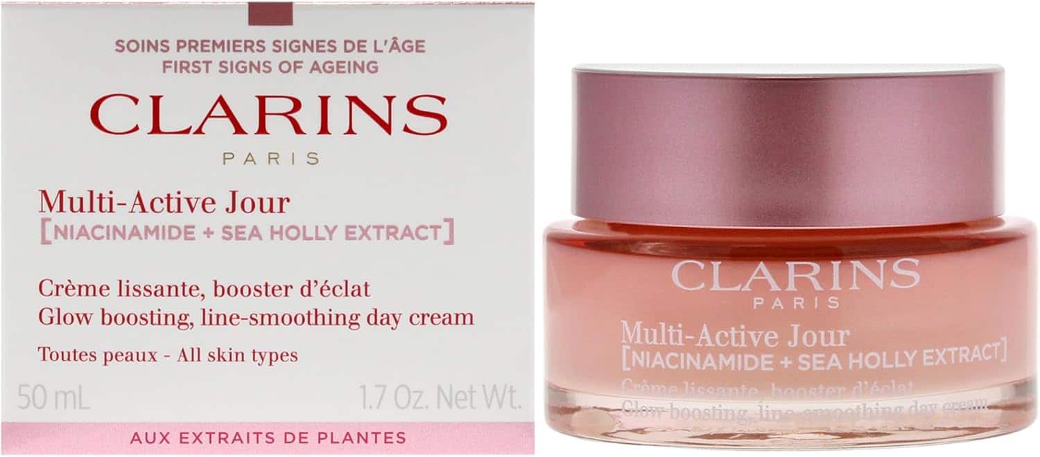 61JPl9f9BxL._AC_SL1500_ Clarins Multi Active Glow Boosting Line-Smoothing Day Cream 50ml - Image 1