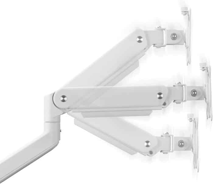 One For All DM4120 Solid Line Single Monitor Mount - White - Image 4