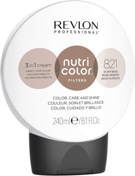 Revlon Nutri Color Filters 3 in 1 Cream Hair Colourant 240ml - 821 Silver Beige