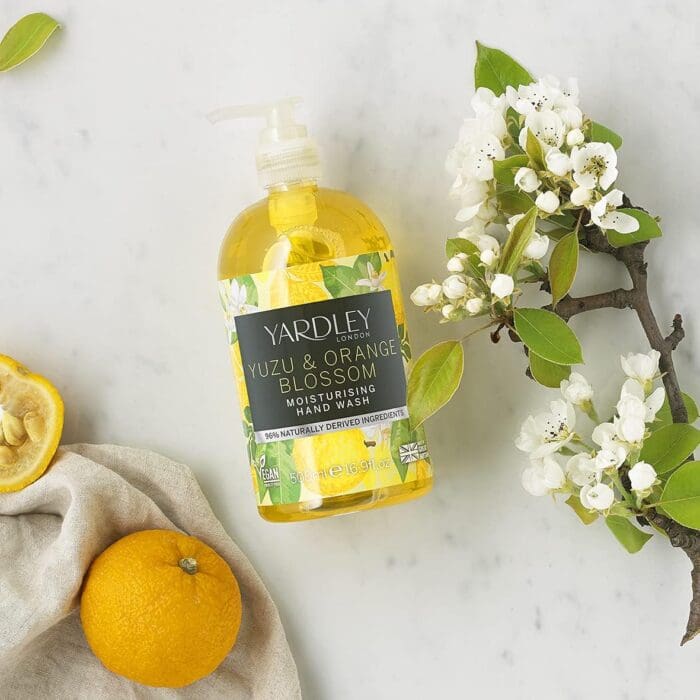 Yardley Yuzu & Orange Blossom Botanical Hand Wash 500ml - Image 2