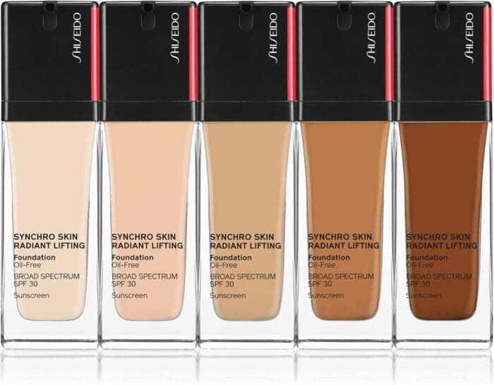 Shiseido Synchro Skin Radiant Lifting Foundation SPF30 30ml - 420 Bronze - Image 5
