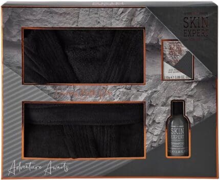 Style & Grace Skin Expert For Him Robe Gift Set 100ml Shampoo + 110g Soap + Bath Robe