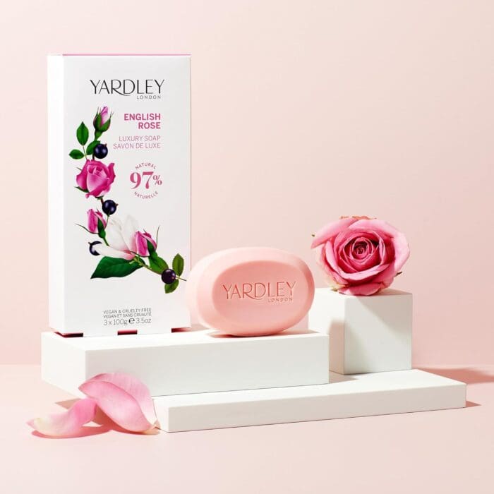 Yardley English Rose Soap 3x 100g - Image 3